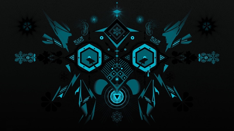 decorations, abstract, face, minimalism, symmetry, creativity, snowflakes, symbol, square, blue, mandala, winter, technology, shape, elegance, indoors