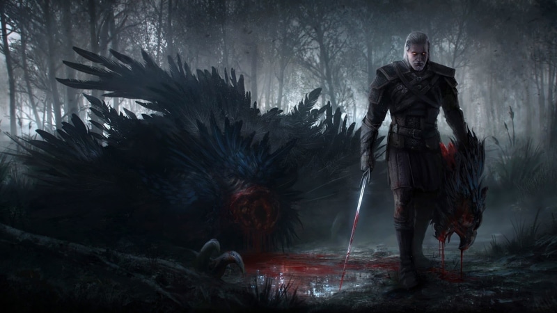 security, halloween, mystery, full length, gladiator, nature, artwork, fire - Natural Phenomenon, night, The Witcher, video games, hell, fantasy, fantasy art