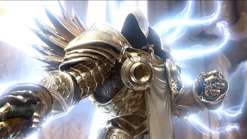 Heaven and Hell, 1080P, video games, Diablo, Tyrael, Diablo III