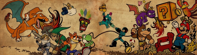 craft, drawing - Art Product, Pokémon trainers, pokemon, human representation, Sheik, art, grunge, Kirby, Pikachu, illustration, dirty, Charizard, old