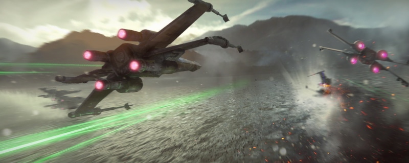 speed, outdoors, transportation, robot, flying, X-Wing, Star Wars, sea, sky, Star Wars: Episode VII - The Force Awakens, x, air Vehicle, machinery, mode of transportation