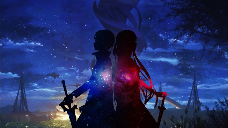 Sword Art Online, Kazuto Kirigaya, Asuna Yuuki, Kirito (Sword Art Online), 1080P
