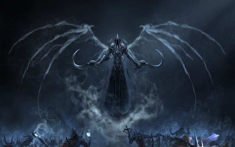 smoke - physical structure, 1080P, belief, nature, sky, religion, Diablo III, indoors, monster, no people, motion, studio shot, illustration, spirituality