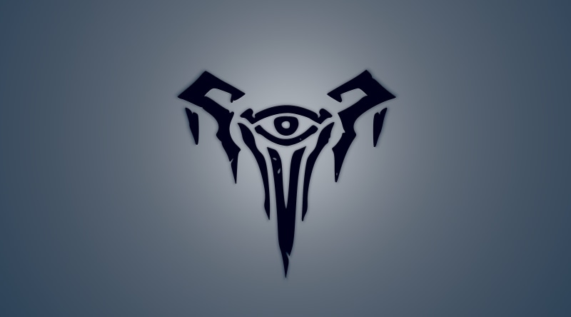 lissandra, representation, lol, communication, eye, drawing - activity, league, copy space, logo, studio shot, black color, close-up, league of legends
