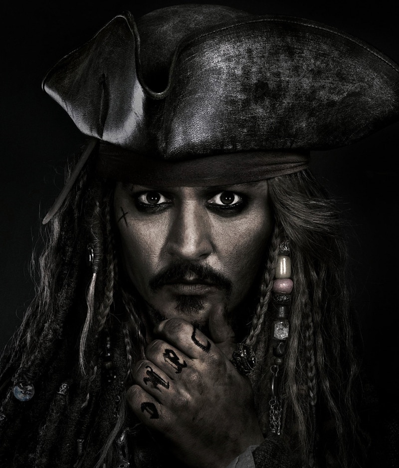 Pirates of the Caribbean: Dead Men Tell No Tales, Johnny Depp, 2K, Captain Jack Sparrow