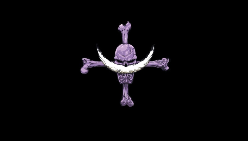 studio shot, beauty in nature, pirates, roger, black background, copy space, One Piece, petal, purple, no people, indoors, fragility, freshness, cut out