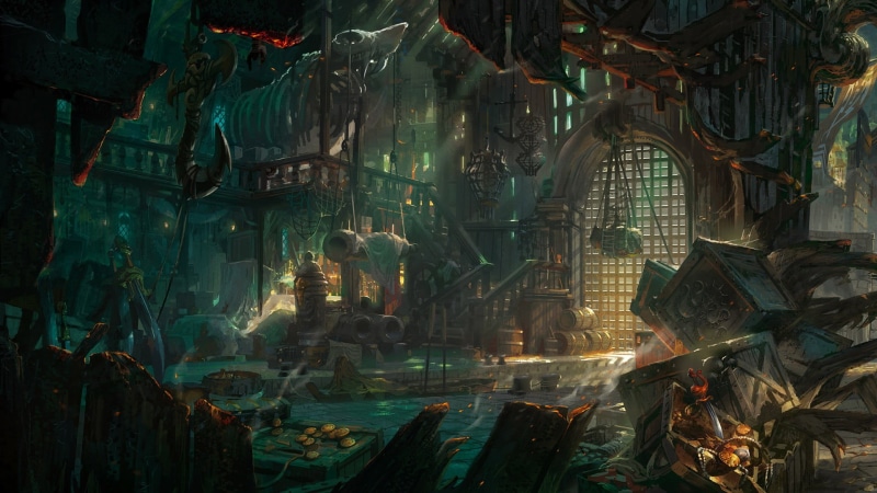 choice, 1080P, place of worship, indoors, full frame, low angle view, ports, creativity, pirates, body, night, building, Bilgewater, fantasy art, architecture