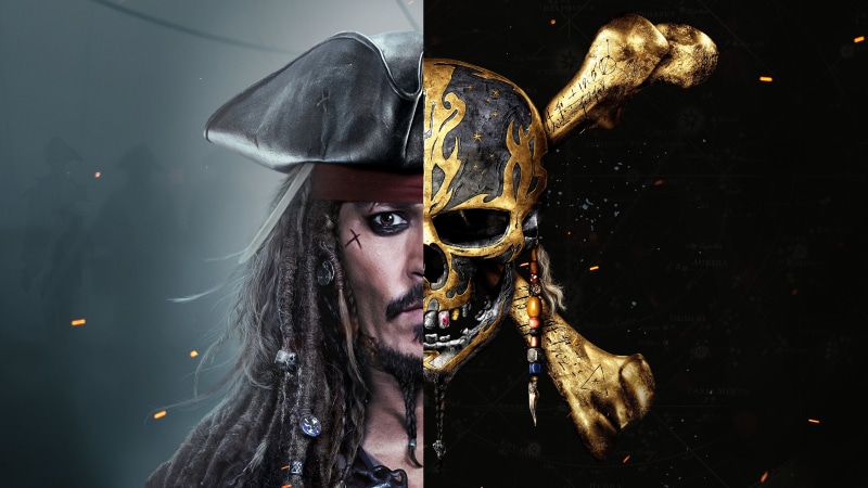 Pirates of the Caribbean: Dead Men Tell No Tales, 8K, Captain Jack Sparrow, Johnny Depp
