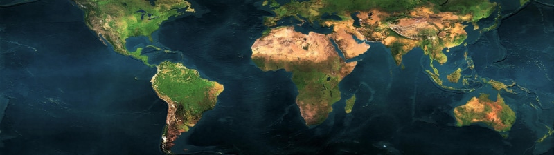 dual monitor, 3840 x 1080, continents, 4K, world map, the ocean