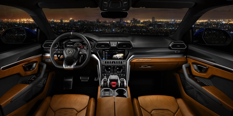 windshield, motor vehicle, travel, control panel, dashboard, 8k, transportation, control, car interior, speedometer, no people, road, 2018 Cars, Lamborghini Urus