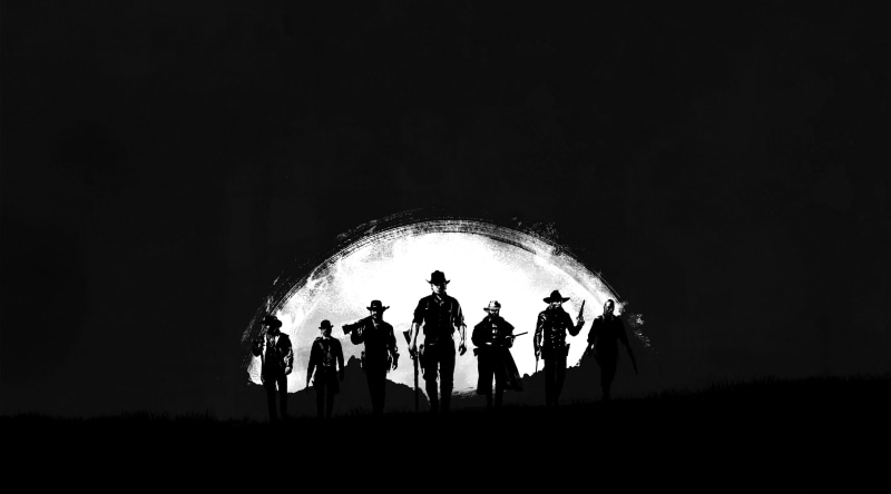 Western, red, redemption, Games, dark, reddeadredemption, Red Dead Redemption, dead, 4K, blackandwhite, 2018, k, videogame