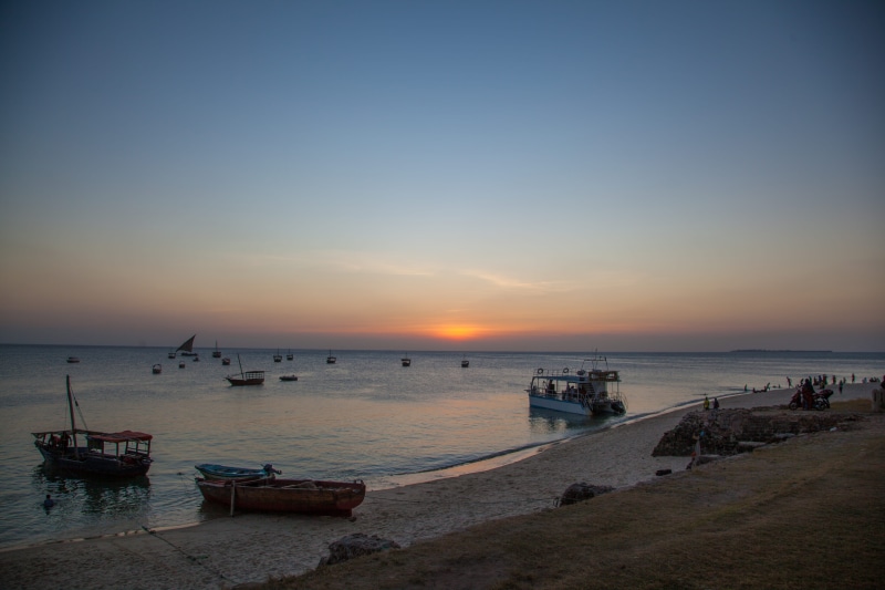 sky, photography, zanzibar, boats, mode of transportation, clear sky, water, beach, color, vacation, horizon, sunset, indianocean, beauty in nature, tanzania