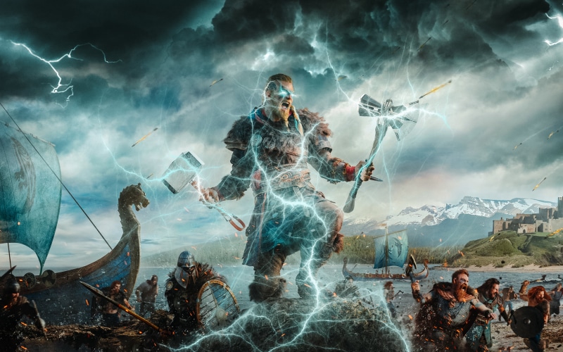 Assassins Creed Valhalla, video games, viking, 4K, Ubisoft