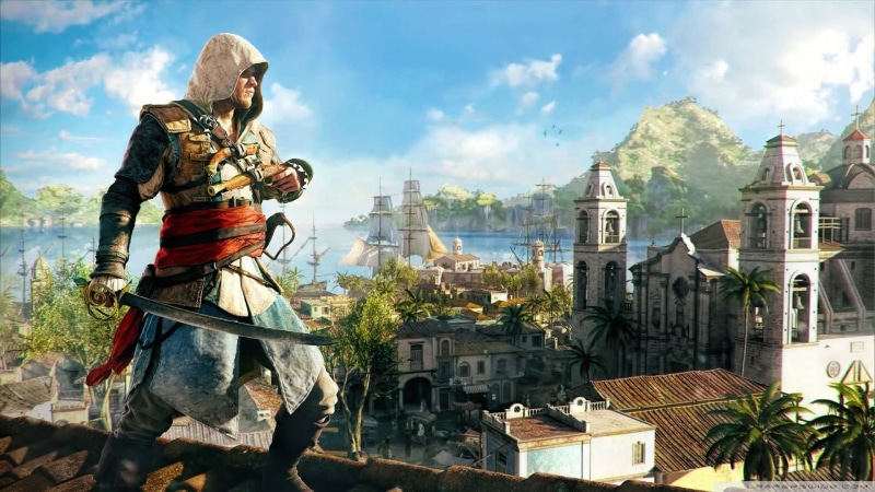 real people, video games, nature, sky, art, day, religion, the past, clothing, architecture, building exterior, outdoors, assassin, creed, spirituality