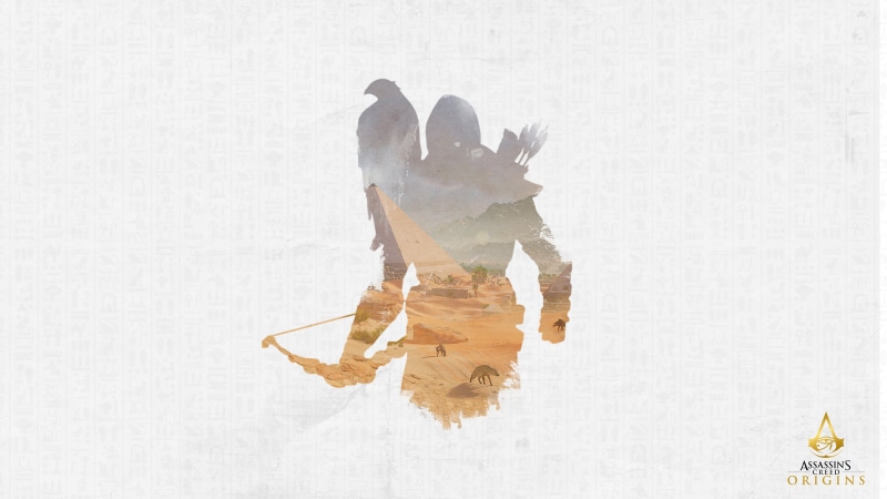 creativity, nature, poster, video games, assassin, togetherness, wall - building feature, digital composite, white color, pattern, s, white background