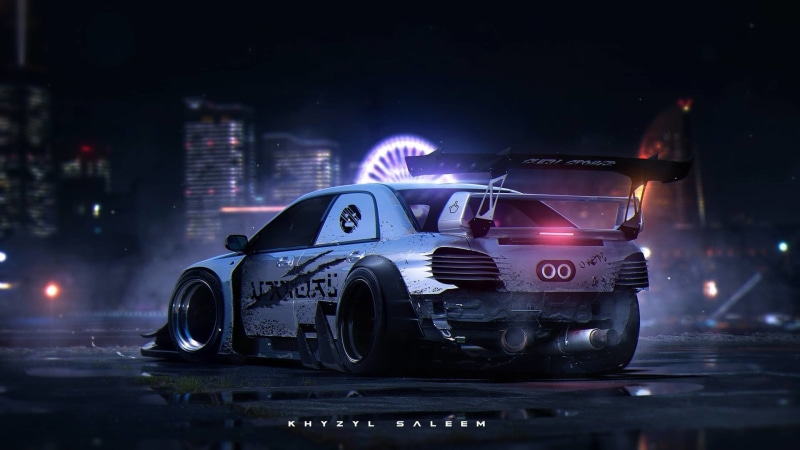 lighting equipment, night, accidents and disasters, 1080P, mode of transportation, speed, motor vehicle, protection, render, land vehicle, coupe, city