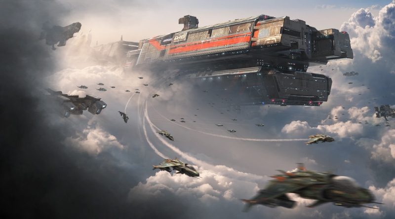 motion, digital art, nature, spaceship, gray, futuristic, technology, smoke - physical structure, mode of transportation, motherships, aircraft