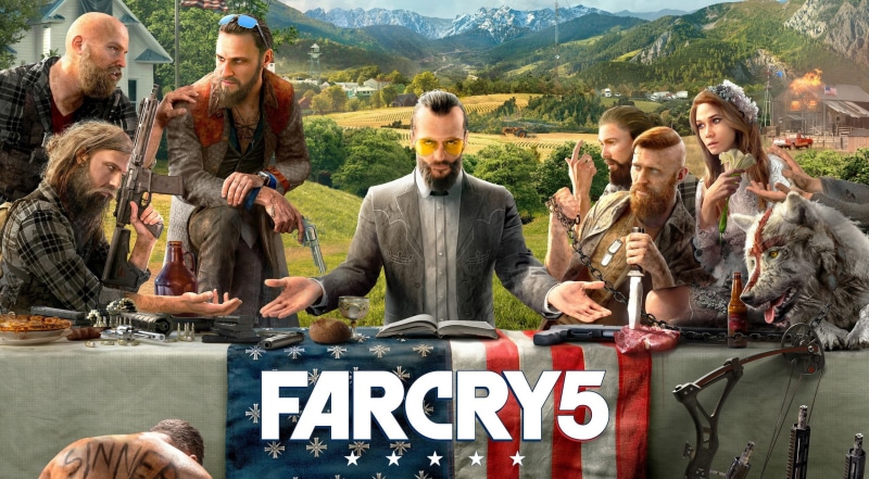 Far Cry, nature, real people, women, young men, crowd, far, 2018, day, mountain, Game, text, communication, cry, young adult, mid adult men, group, adult