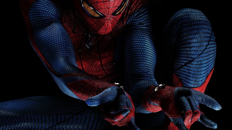 hand, midsection, clothing, The Amazing Spider-Man, studio shot, indoors, human hand, marvel, Spider-Man, man, red, strength, human body part, black background