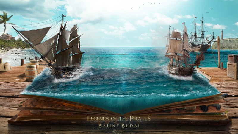 pirates, architecture, water, history, wood - Material, passenger Ship, travel Destinations, horizon over water, vacations, nautical Vessel, balint, beach