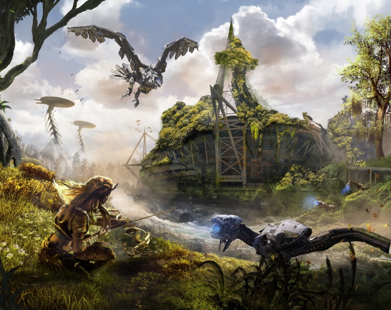 5K, plant, Other Games, Hunter, MillenniumStadium, day, Game, Games, cloud - sky, no people, tranquil scene, outdoors, robots, roboticcreatures, sky, vertebrate