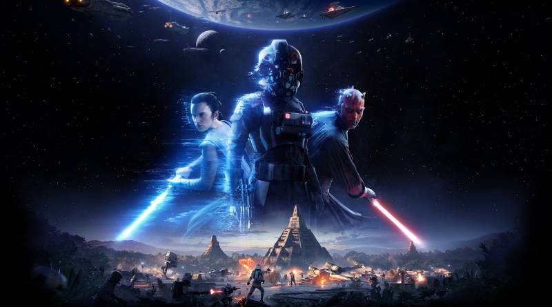 full length, illuminated, standing, digital composite, Star Wars, human representation, BattlefrontII, videogame, star - space, people, representation