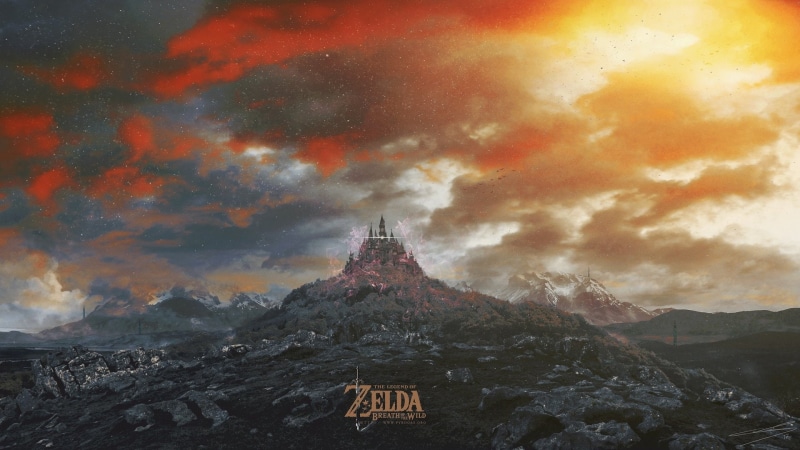 games, The Legend of Zelda, breath, Video Games, hd, x, wars, Castle, legend, 1080P, art, The Legend of Zelda: Breath of the Wild, wild, 1920x1080 px