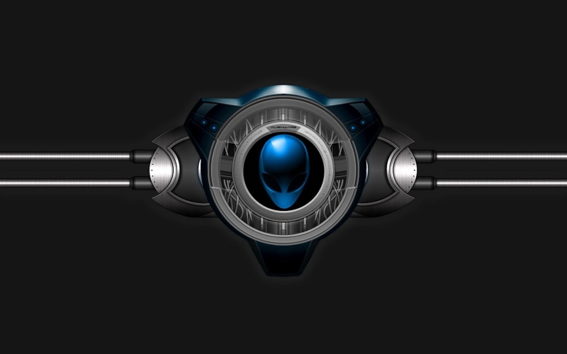 alienware, hd, gaming, 1080P, pictures, skull, dark, computer