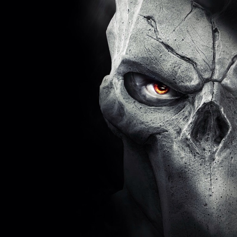 statue, death, indoors, black background, anime, 480P, portrait, halloween, close-up, video games, copy space, studio shot, fear, human representation