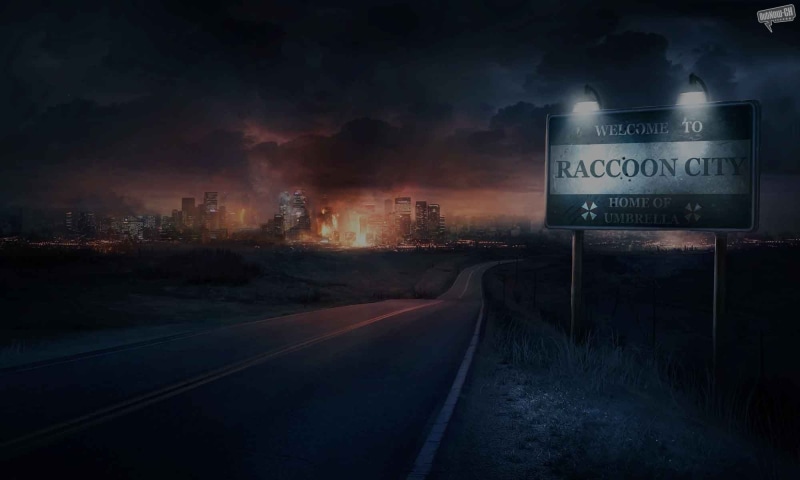 Video Games, operation, games, city, resident, x, video, evil, 1080P, hd, dark, art, raccoon