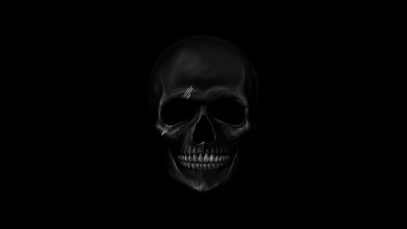 death, dark, skull, 2K, artwork