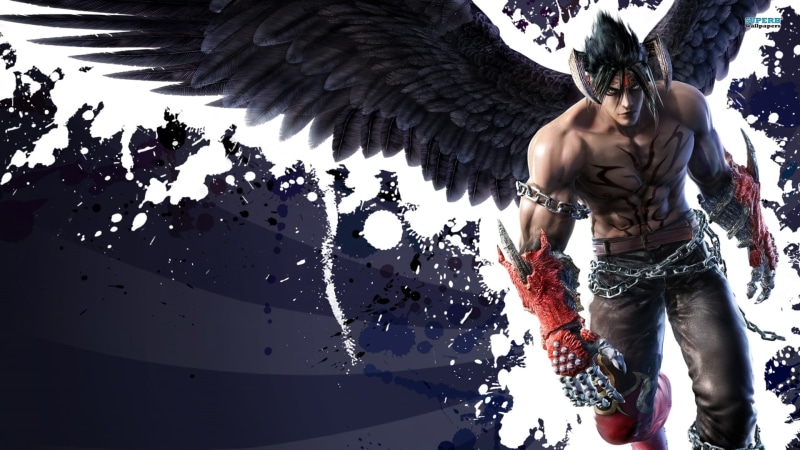 devil, jin, fallen angel, art, tekken, dark, video, games, hd, 1080P, Demon, game