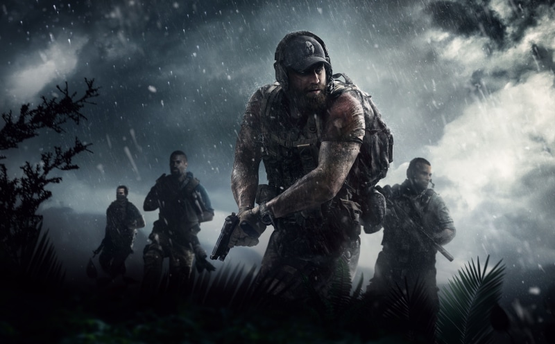 clancy, four, videogame, outdoors, tomclancy, night, sky, war, mid adult, 2017, Games, Shooter, keyart, Wildlands, clothing, males, 8K, GhostRecon