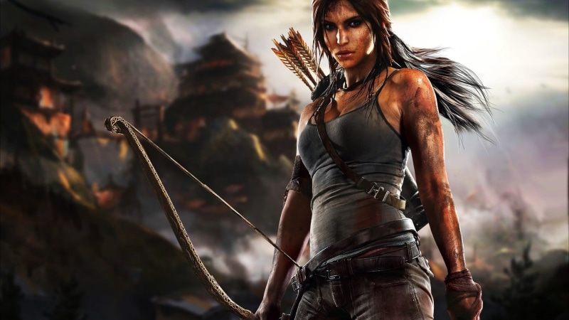 1080P, land, one person, video games, young adult, nature, women, holding, young women, Tomb Raider, hairstyle, outdoors, warrior - person, archery, tomb