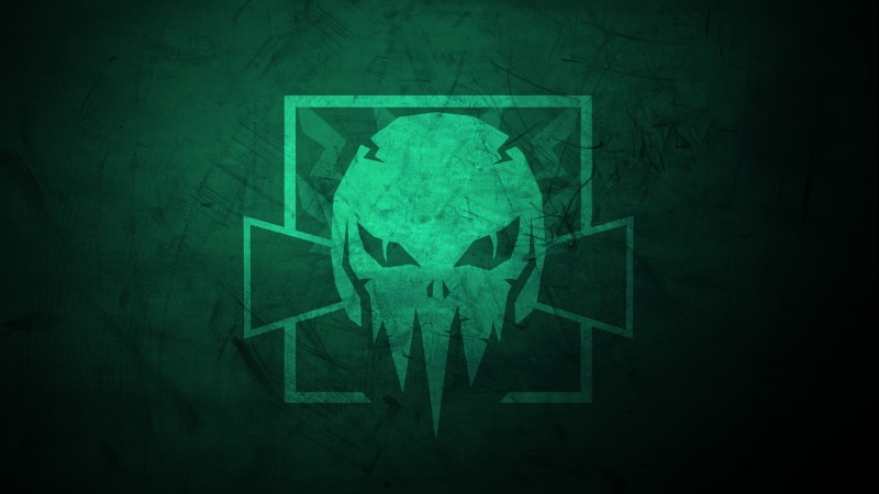 indoors, 12k, adult, green color, tom clancys rainbow six siege, logo, 10k, hd, people, illuminated, copy space, shape, breaking, 5k, human body part, 8K