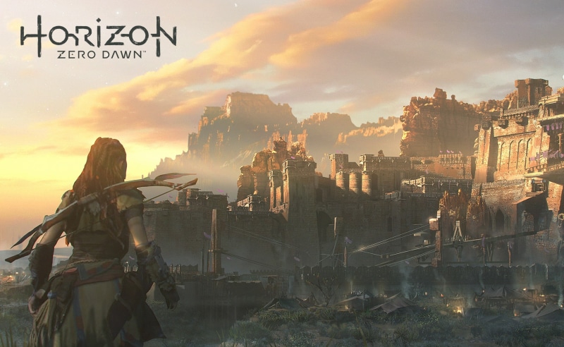 residential district, zero, aloy, dawn, text, built structure, 2017, architecture, building exterior, Games, one person, adult, lifestyles, sunset, building