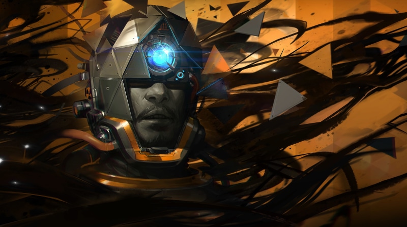 Games, male likeness, close-up, Morgan, indoors, low angle view, videogame, illuminated, video, metal, 8K, conceptart, representation, robot, light, art and craft