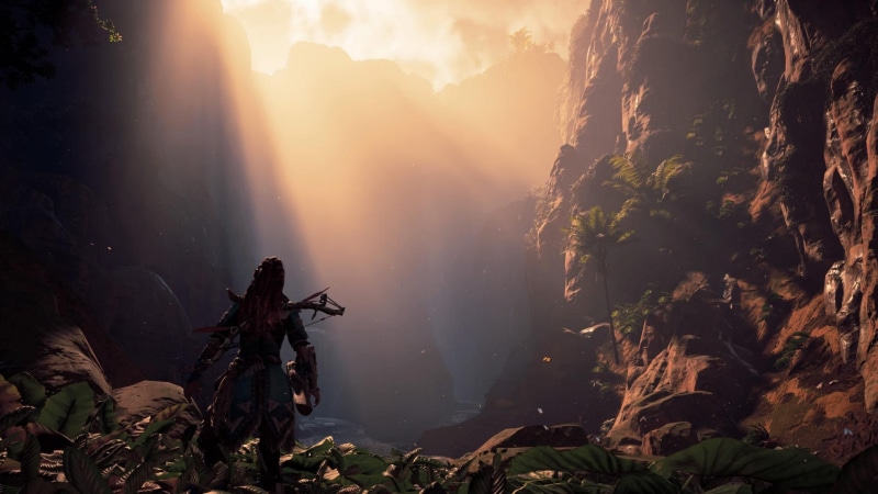 game, hd, zero, PlayStation 4, art, video, 1920x1080 px, 1080P, x, Aloy (Horizon: Zero Dawn), Horizon: Zero, Dawn, rivers, px, nature, dawn, Video Games