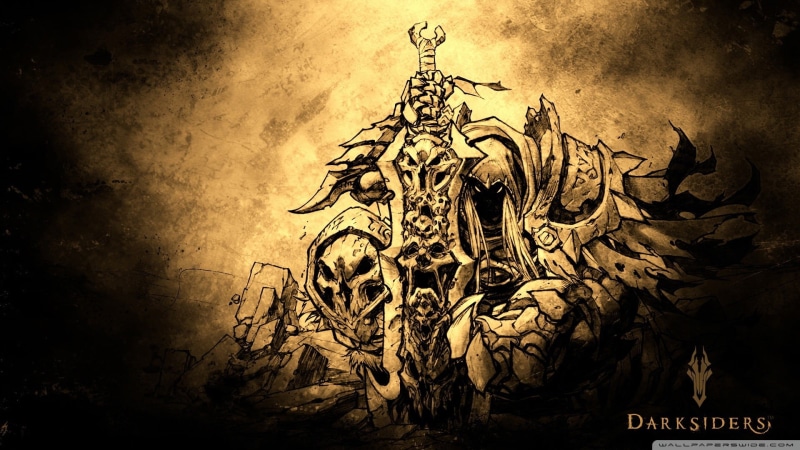 video games, wall - building feature, illustration, textured, 1080P, art and craft, text, pattern, representation, architecture, vignette, Darksiders