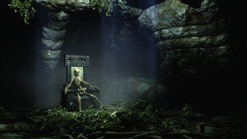 green color, sunlight, forest, ENB, fog, outdoors, trunk, white, The Elder Scrolls V: Skyrim, tree, no people, cave, non-urban scene, plants, landscape