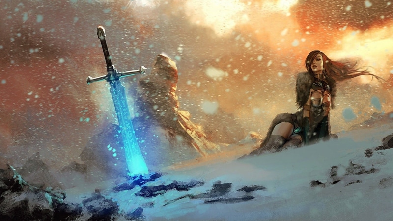covered, hairstyle, lifestyles, black, Magic: The Gathering, men, video games, leisure activity, fashion, cold temperature, water, game, people, outdoors