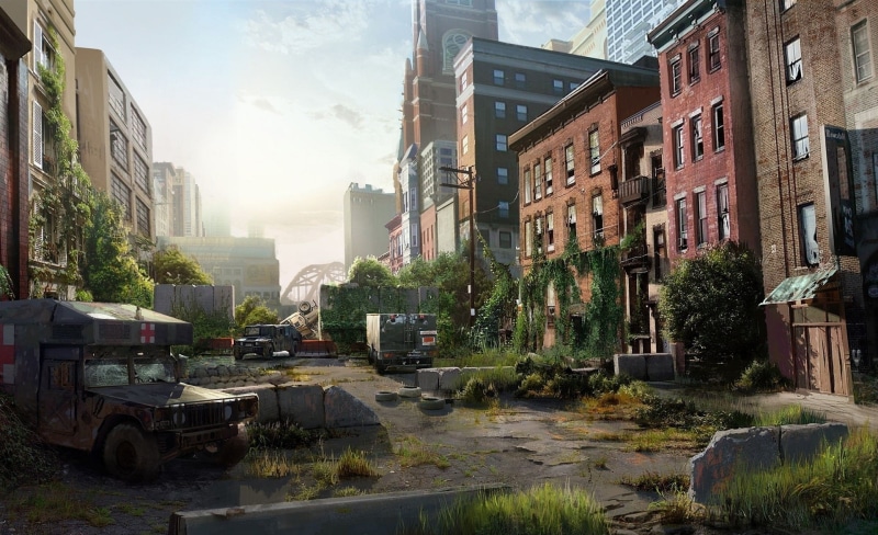 green, day, brown, architecture, last, Other Games, built structure, street, Post-apocalyptic, nature, mode of transportation, plant, no people, building