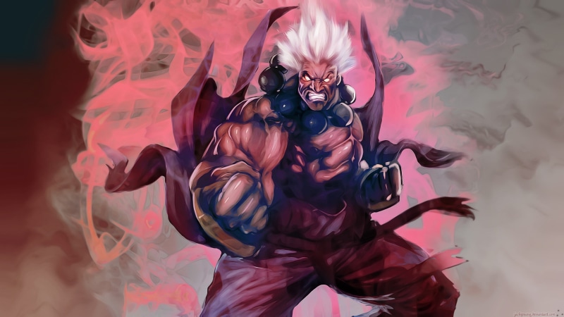 street fighter, fighter, video, x, hd, rage, hair, white, street, art, Video Games, 1080P, oni, artwork, akuma, games