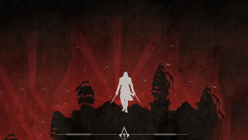 hd, 1080P, black, s, assassin, video games, flag, creed