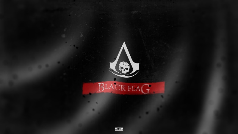 assassin, hd, black, 1080P, video games, s, creed, flag