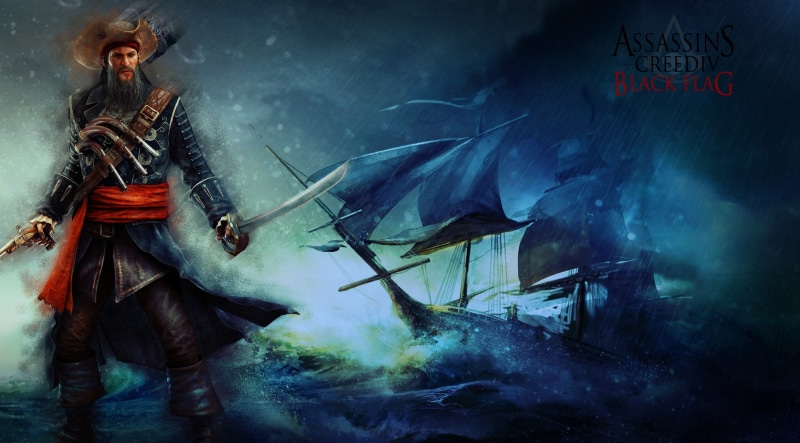 creed, human body part, sea, occupation, adult, assassins creed 4, animal wildlife, underwater, pirate, Assassins Creed, assassins, animals in captivity