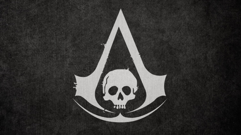 s, assassin, video games, hd, skull, flag, creed, black, 1080P