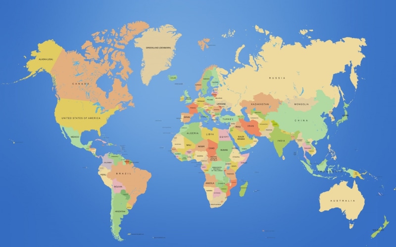 1080P, map, world map, continents