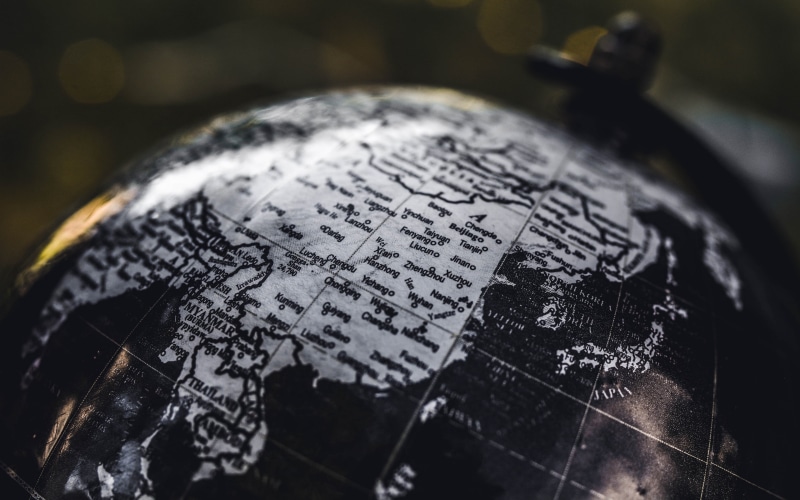 4K, globe, geography, mainland, map