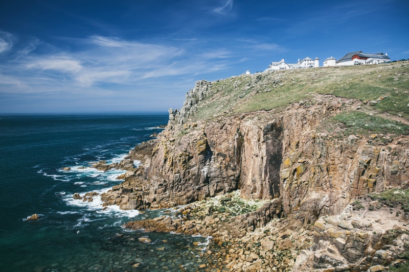 day, uK, beach, coastline, atlantic Ocean, cloud - sky, beauty in nature, 4K, rock, ocean, scenics, Land’s End, sky, europe, captured, point, s, nature